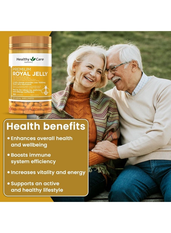 Healthy Care Royal Jelly 1000 365 Capsules Supplements Made in Australia - Image 4